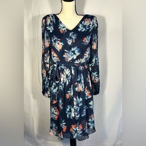 NWT DKNY Long Sleeve Chiffon Dress